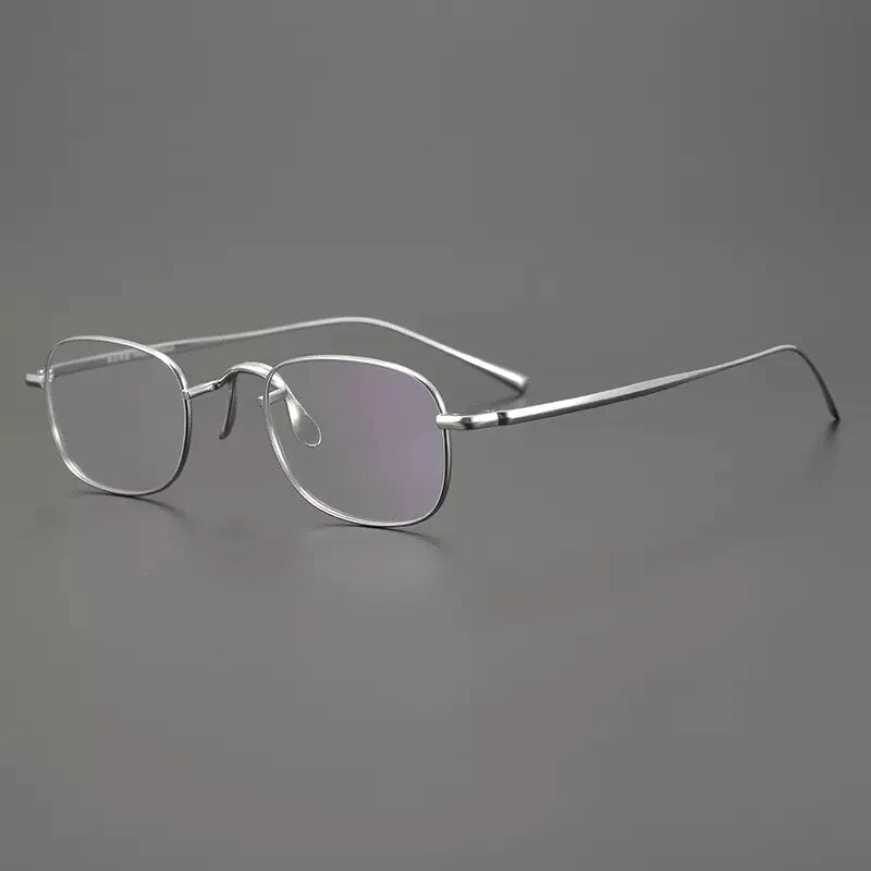 Vintage Pure Titanium Eyeglasses Frame Men Square Retro Prescription M Cinily