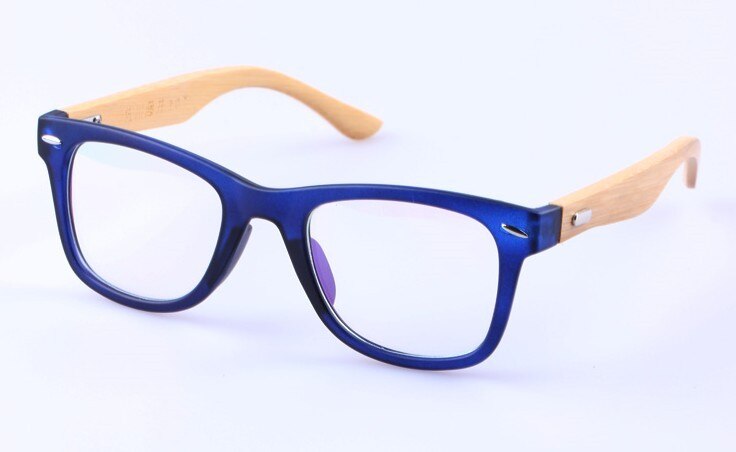 Korean Glasses Frame Clear Lens Optical Fake Eyeglasses Wooden Bamboo  Eyewear Spectacle Frames For Women Men