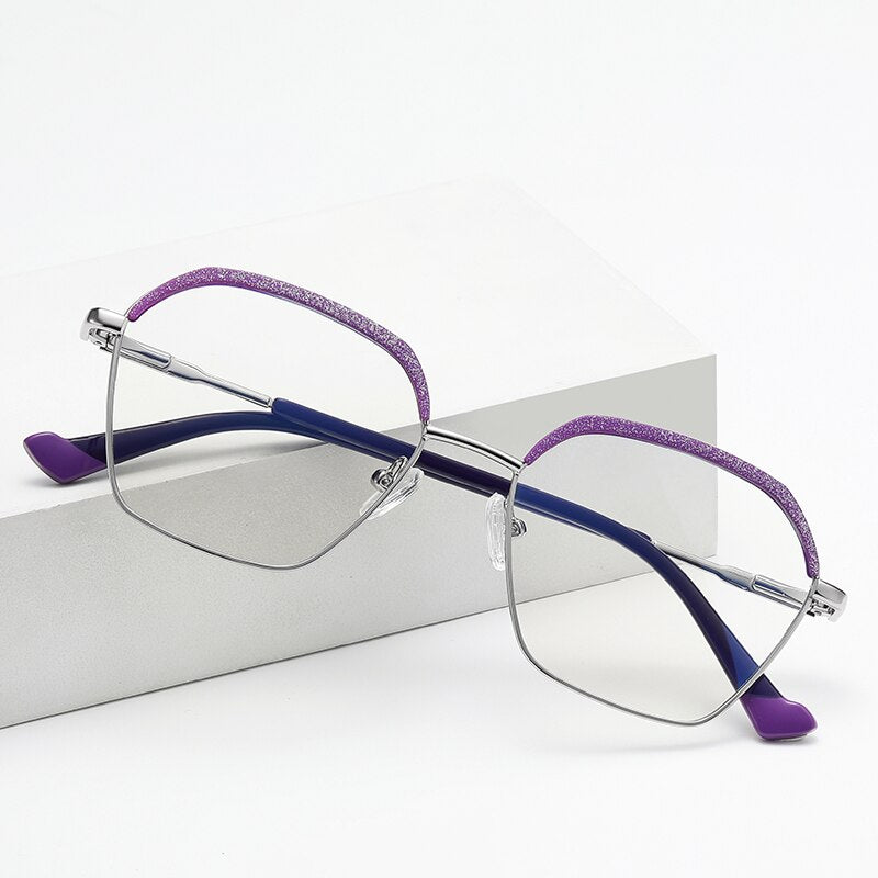 Square Glasses 2023 Women Blue Light Blocking Glasses Clear Computer G –  Cinily