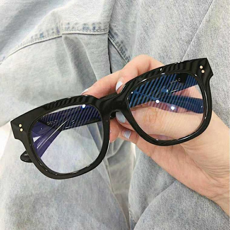 Square Glasses 2023 Women Blue Light Blocking Glasses Clear Computer G –  Cinily