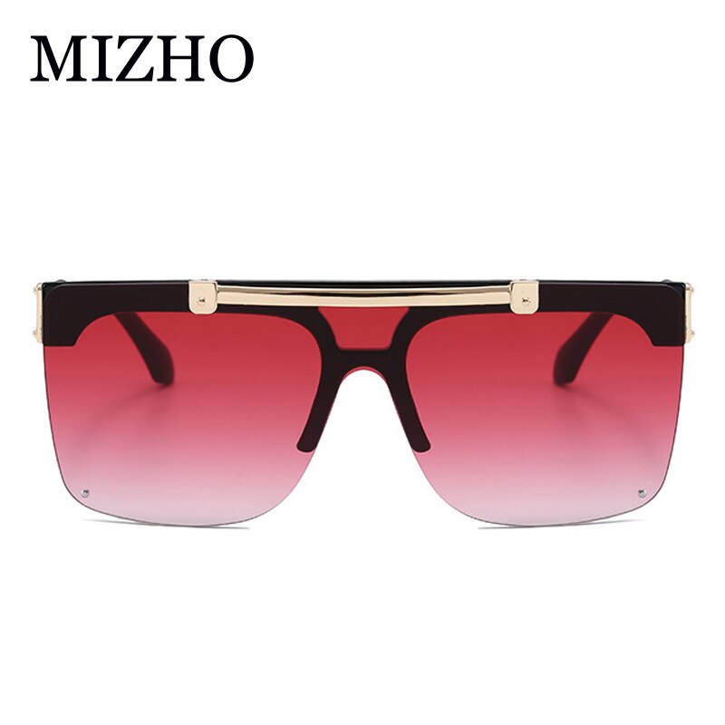 MIZHO Flip Mirrored Celebrity Sunglasses Women Vintage Square