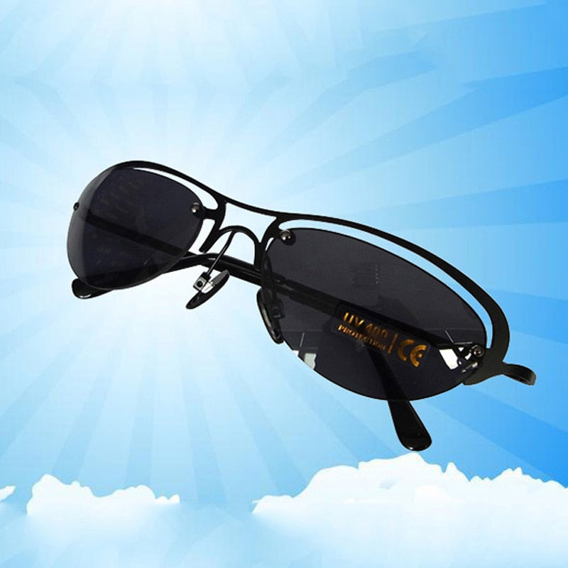 Cool The Matrix Trinity Polarized Sunglasses Men Ultralight Rimless Dr –  Cinily