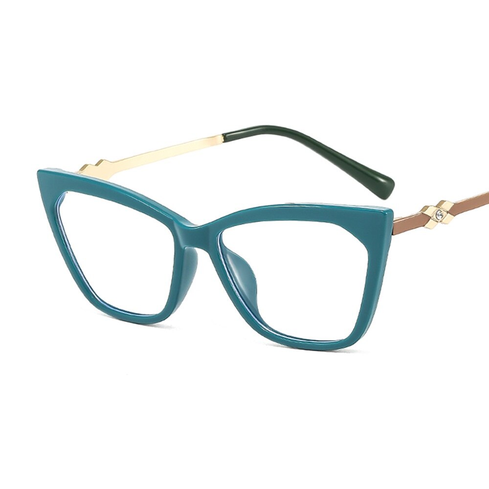 Tr90 Fashion Vintage Metal Anti-blue Glasses Frame Women Brand