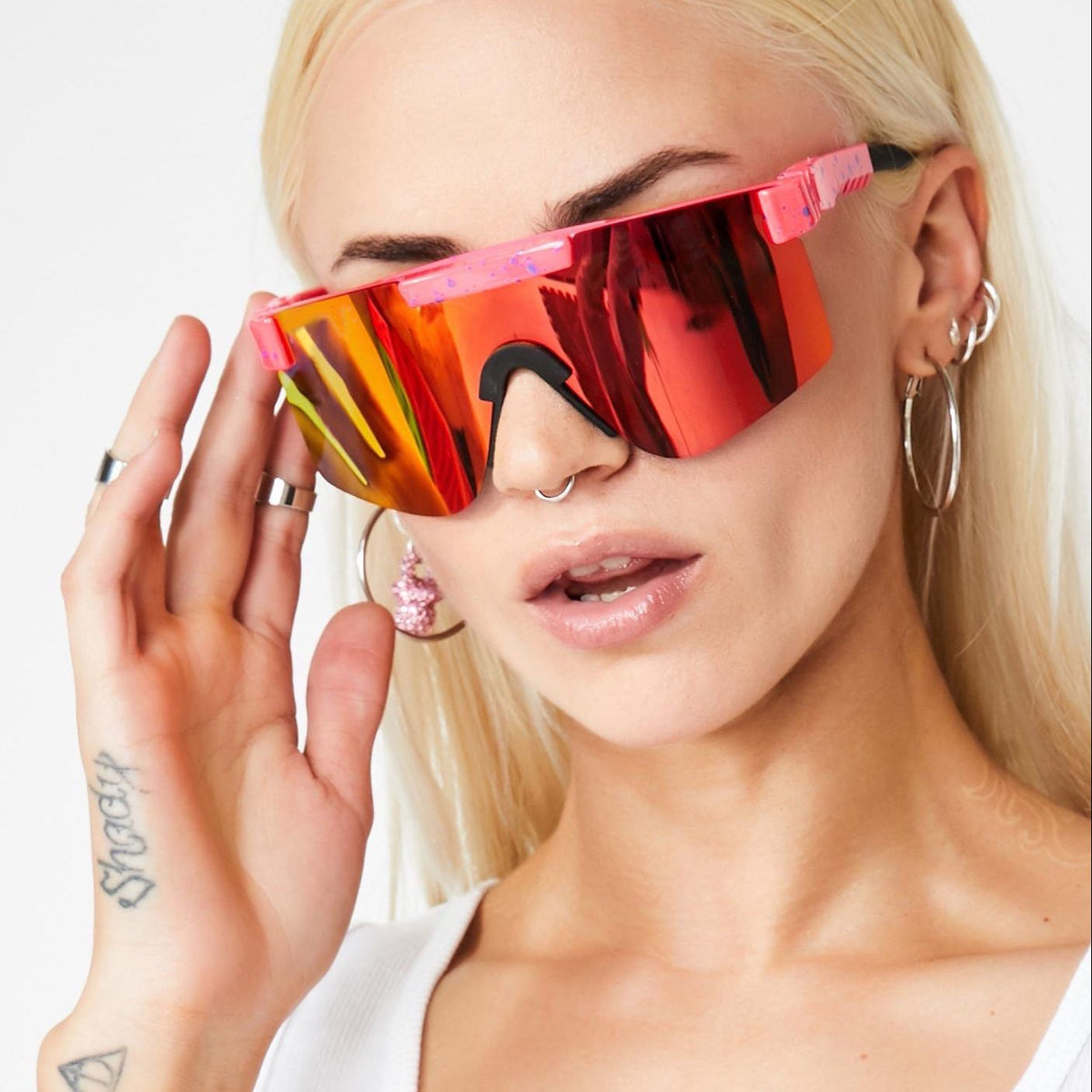 Oversized sports sunglasses men's polarized TR90 material UVA/UVB lens –  Cinily