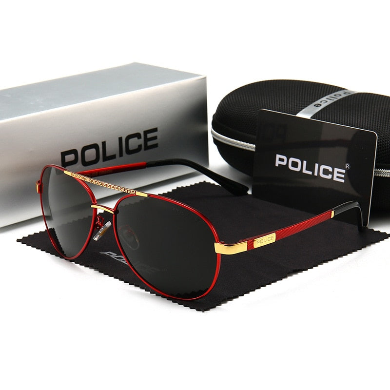 POLICE Polarized Brand Designer Outdoor Fishing Sunglasses Men