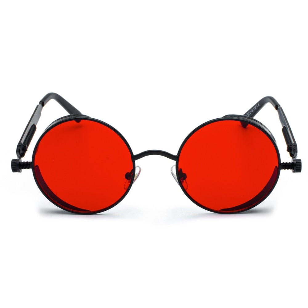 Peekaboo Round Metal Frame Sunglasses