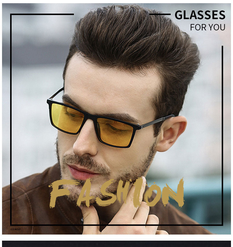 Fashion Square Sunglasses Men 2022 Luxury Brand Designer Vintage
