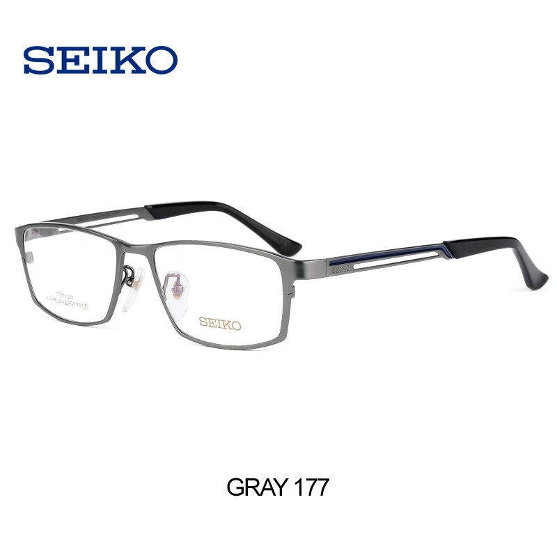 SEIKO Titanium Glass Frame for Men Optical Pure Titanium Rectangle