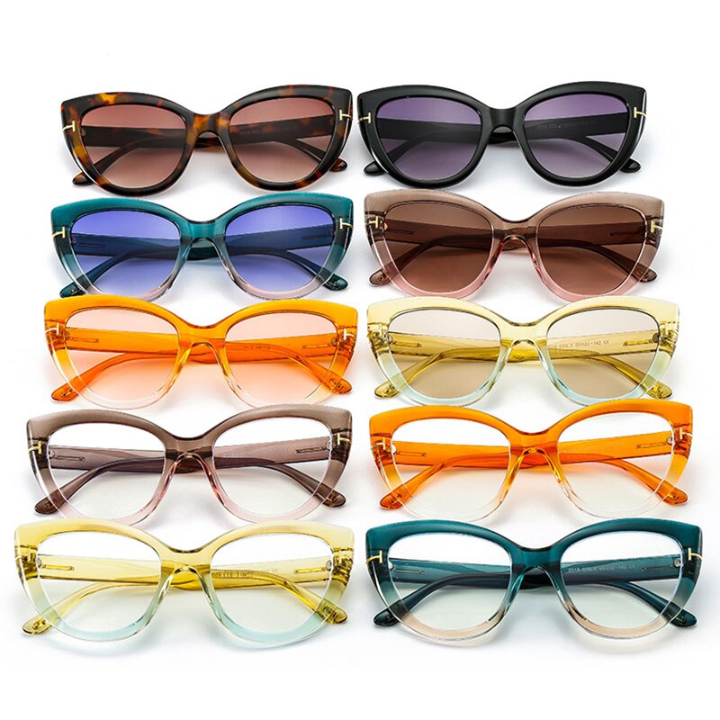 Shauna Cat Eye Women Sunglasses Gradient Shades Retro Optical Glasses