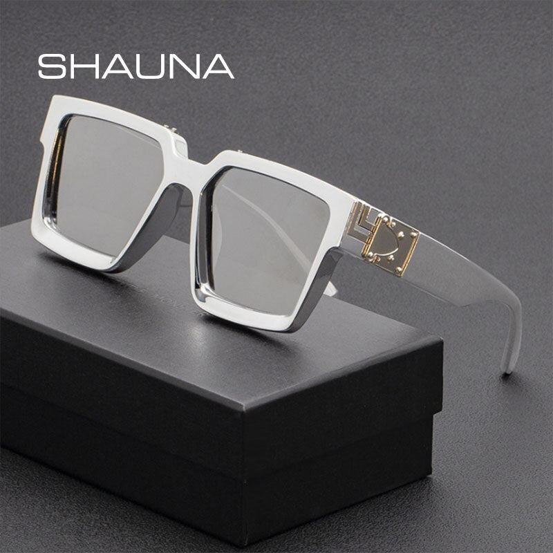 SHAUNA Retro Square Sunglasses UV400