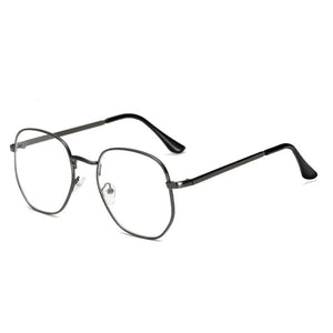 0 -1.0 -1.5 -2.0 To -6 Polygon Myopia Glasses Finished Women Men Retro Student Diopter Spectacles Prescription Black/Gold Frame