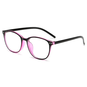 0 -1 -1.5 -2 -2.5 -3 -3.5 -4 -4.5 -5.0 -5.5 -6.0 Classic Rivets Myopia Glasses With Degree Women Men Black Glasses Frame