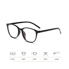 Carica l&#39;immagine nel visualizzatore di Gallery, 0 -1 -1.5 -2 -2.5 -3 -3.5 -4 -4.5 -5.0 -5.5 -6.0 Classic Rivets Myopia Glasses With Degree Women Men Black Glasses Frame