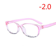 Carica l&#39;immagine nel visualizzatore di Gallery, -1.0 -1.5 -2.0 -2.5 -3.0 -3.5 -4.0 Finished Myopia Glasses Women Men Short-sight Eyewear Black and Pink Frame Myopic Eye Glasse