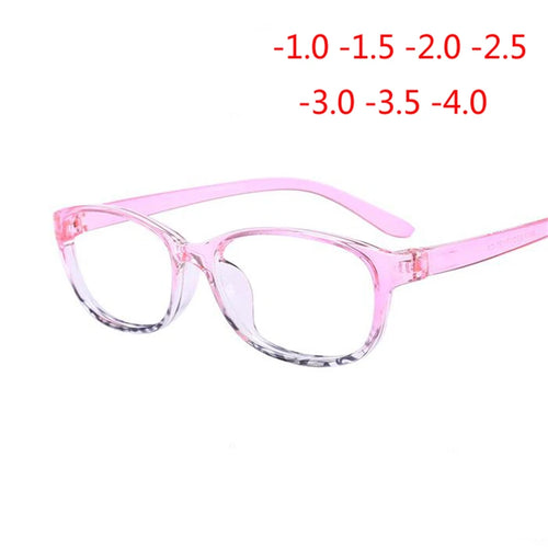 -1.0 -1.5 -2.0 -2.5 -3.0 -3.5 -4.0 Finished Myopia Glasses Women Men Short-sight Eyewear Black and Pink Frame Myopic Eye Glasse