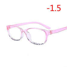 Carica l&#39;immagine nel visualizzatore di Gallery, -1.0 -1.5 -2.0 -2.5 -3.0 -3.5 -4.0 Finished Myopia Glasses Women Men Short-sight Eyewear Black and Pink Frame Myopic Eye Glasse