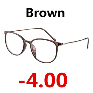 -1.0to-4.0 Sun Photochromic Finished Myopia eyewear With Degree Optical Eye Glasses Frames For Women Men Eyeglasses Degree oculo