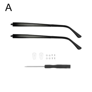 1 Pair Eyeglasses Temple Arm Flat Teeth TR90 Anti-Slip Eyeglasses Replacement Leg Eyewear Frames Accessories Glasses Repair Tool