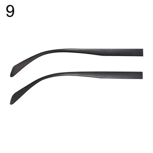 1 Pair Eyeglasses Temple Arm Flat Teeth TR90 Anti-Slip Eyeglasses Replacement Leg Eyewear Frames Accessories Glasses Repair Tool