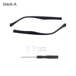 1 Pair Eyeglasses Temple Arm Flat Teeth TR90 Anti-Slip Eyeglasses Replacement Leg Eyewear Frames Accessories Glasses Repair Tool