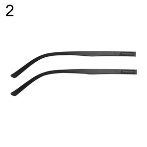 1 Pair Eyeglasses Temple Arm Flat Teeth TR90 Anti-Slip Eyeglasses Replacement Leg Eyewear Frames Accessories Glasses Repair Tool