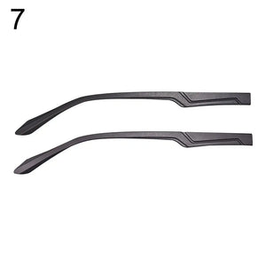 1 Pair Eyeglasses Temple Arm Flat Teeth TR90 Anti-Slip Eyeglasses Replacement Leg Eyewear Frames Accessories Glasses Repair Tool