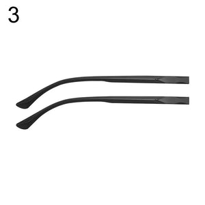 1 Pair Eyeglasses Temple Arm Flat Teeth TR90 Anti-Slip Eyeglasses Replacement Leg Eyewear Frames Accessories Glasses Repair Tool