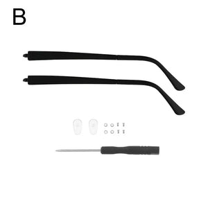 1 Pair Eyeglasses Temple Arm Flat Teeth TR90 Anti-Slip Eyeglasses Replacement Leg Eyewear Frames Accessories Glasses Repair Tool