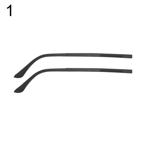 1 Pair Eyeglasses Temple Arm Flat Teeth TR90 Anti-Slip Eyeglasses Replacement Leg Eyewear Frames Accessories Glasses Repair Tool