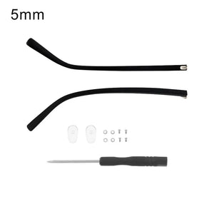 1 Pair Eyeglasses Temple Arm Flat Teeth TR90 Anti-Slip Eyeglasses Replacement Leg Eyewear Frames Accessories Glasses Repair Tool