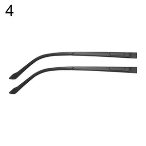 1 Pair Eyeglasses Temple Arm Flat Teeth TR90 Anti-Slip Eyeglasses Replacement Leg Eyewear Frames Accessories Glasses Repair Tool