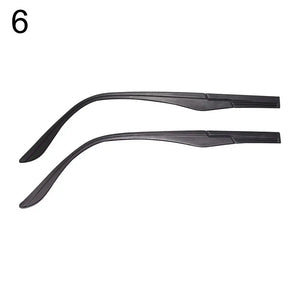 1 Pair Eyeglasses Temple Arm Flat Teeth TR90 Anti-Slip Eyeglasses Replacement Leg Eyewear Frames Accessories Glasses Repair Tool