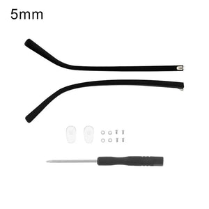 1 Pair Eyeglasses Temple Arm Flat Teeth TR90 Anti-Slip Eyeglasses Replacement Leg Eyewear Frames Accessories Glasses Repair Tool