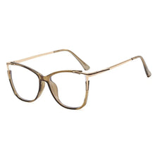 Load image into Gallery viewer, 1Pc New Women Anti Light Blue Cat Eye Glasses Frame Retro Hight Quality Luxury Optical Computer Reading Eyeglasses