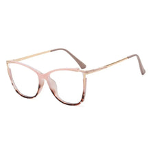 Load image into Gallery viewer, 1Pc New Women Anti Light Blue Cat Eye Glasses Frame Retro Hight Quality Luxury Optical Computer Reading Eyeglasses