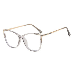 1Pc New Women Anti Light Blue Cat Eye Glasses Frame Retro Hight Quality Luxury Optical Computer Reading Eyeglasses