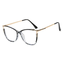 Load image into Gallery viewer, 1Pc New Women Anti Light Blue Cat Eye Glasses Frame Retro Hight Quality Luxury Optical Computer Reading Eyeglasses