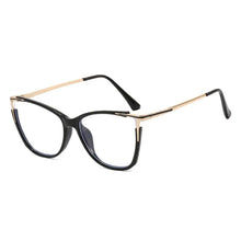 Load image into Gallery viewer, 1Pc New Women Anti Light Blue Cat Eye Glasses Frame Retro Hight Quality Luxury Optical Computer Reading Eyeglasses