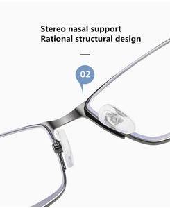 Trend Reading Glasses Reading Glasses Men and Women  Half Frame Diopters Business Office Men Reading Glasses