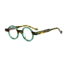 Load image into Gallery viewer, Vintage Spliced Acetate Frame Myopia Optical Reading Eyeglass Classical Round Hand Craft Women Man