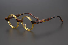 Load image into Gallery viewer, Vintage Spliced Acetate Frame Myopia Optical Reading Eyeglass Classical Round Hand Craft Women Man