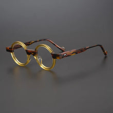 Load image into Gallery viewer, Vintage Spliced Acetate Frame Myopia Optical Reading Eyeglass Classical Round Hand Craft Women Man