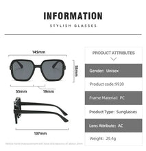 Carica l&#39;immagine nel visualizzatore di Gallery, 2022 Sunglasses for Women Men Classic Black Full Frame Sun Glasses Brand Design Oversized Gradient Driving Shades Googles UV400