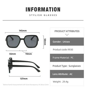 2022 Sunglasses for Women Men Classic Black Full Frame Sun Glasses Brand Design Oversized Gradient Driving Shades Googles UV400