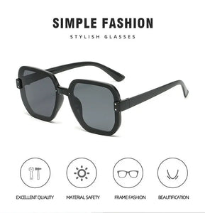 2022 Sunglasses for Women Men Classic Black Full Frame Sun Glasses Brand Design Oversized Gradient Driving Shades Googles UV400