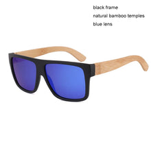 Load image into Gallery viewer, men women big frame PC bamboo sunglasses polarized UV400  sun glasses