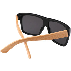 men women big frame PC bamboo sunglasses polarized UV400  sun glasses