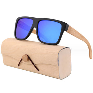 men women big frame PC bamboo sunglasses polarized UV400  sun glasses