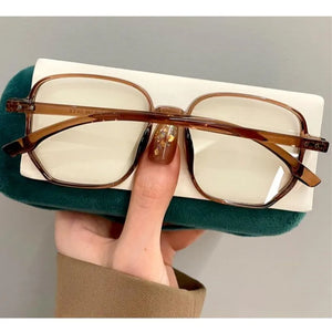 2024 Vintage Computer Eyeglasses Square Women Transparent Glasses Men Optical Myopia Plastic Spectacles Eyewear Frame