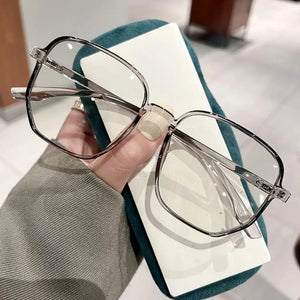 2024 Vintage Computer Eyeglasses Square Women Transparent Glasses Men Optical Myopia Plastic Spectacles Eyewear Frame